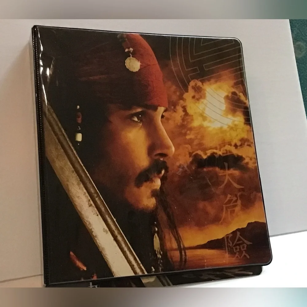 Pirates Caribbean notebook & spiral notebook Johnny Depp & Orlando Bloom
